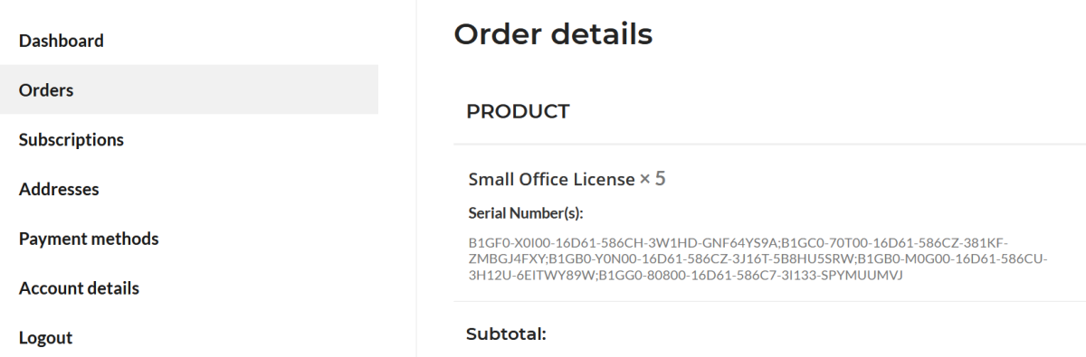 Separating the Serial Numbers